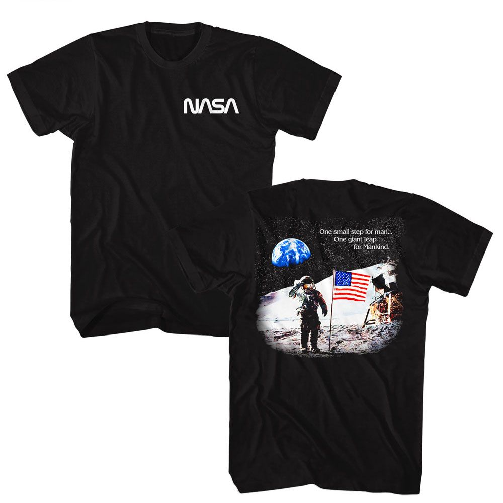 NASA Eye-Catching T-Shirt, MOON LANDING FLAG