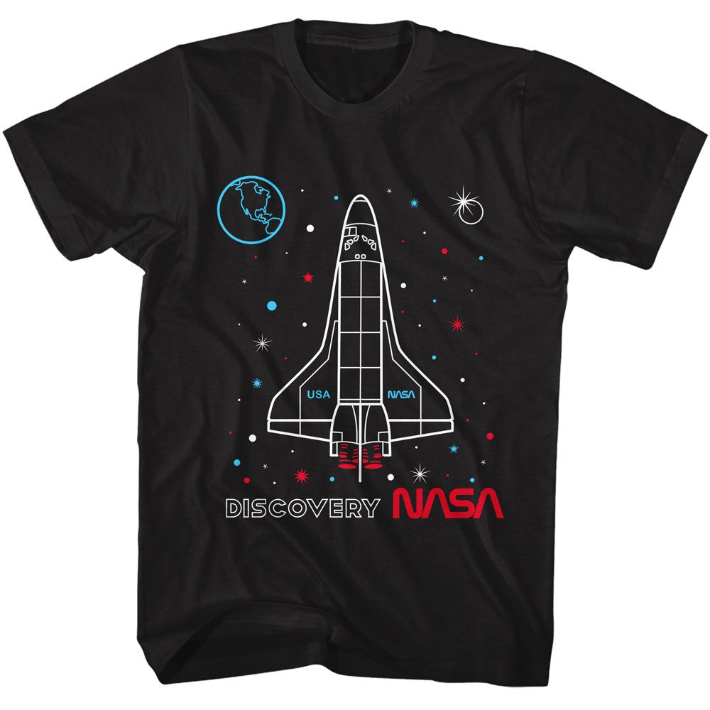 NASA Eye-Catching T-Shirt, DISCOVERY OUTLINED