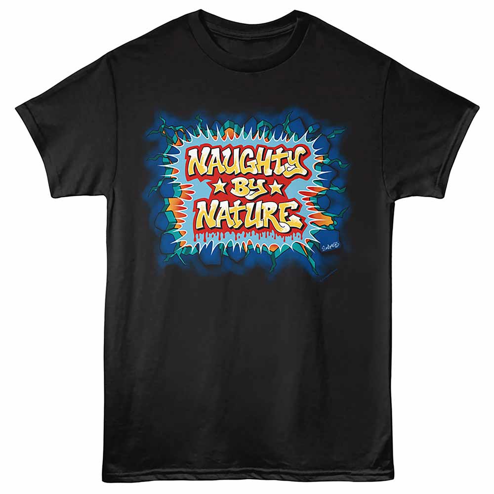 NAUGHTY BY NATURE Eye-Catching T-Shirt, GRAFFITI