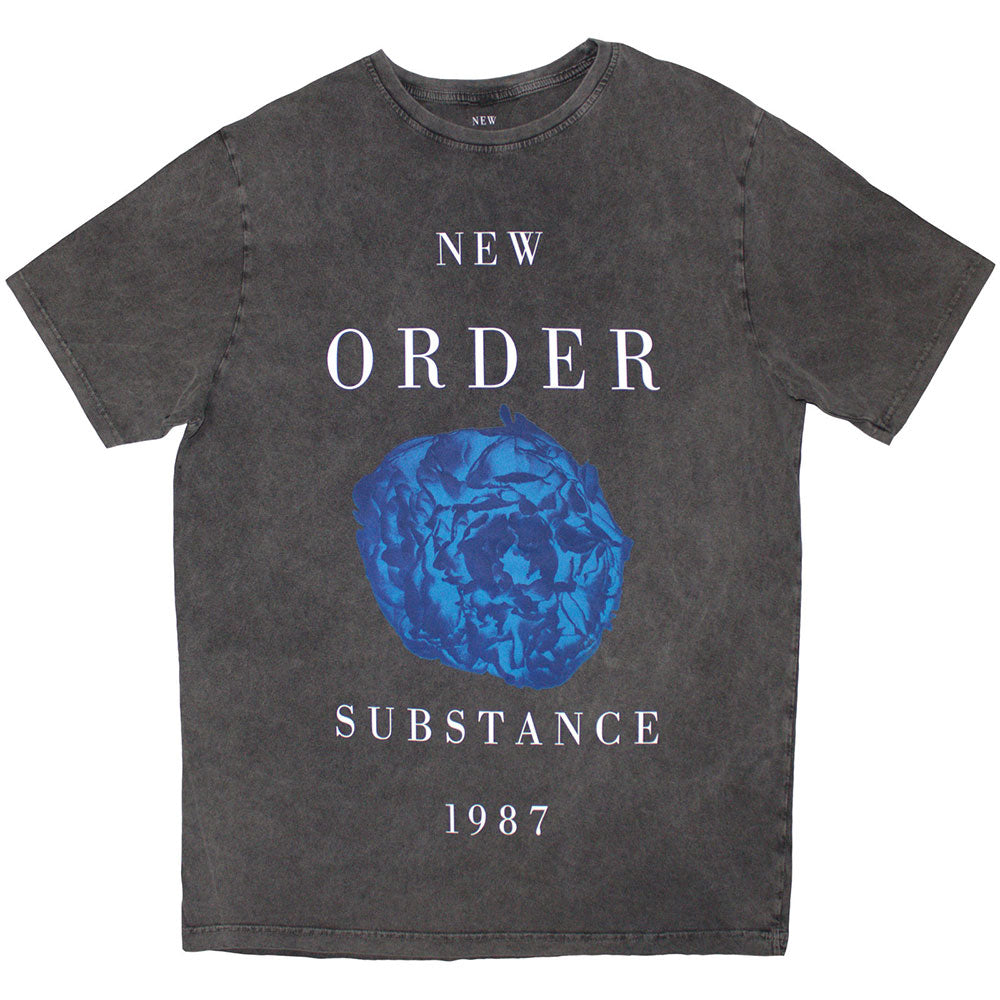 NEW ORDER Stone Wash T-Shirt, Substance 1987