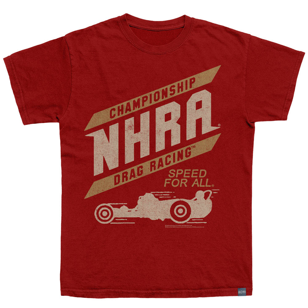 NHRA Made in USA T-Shirt, SPEED FOR ALL