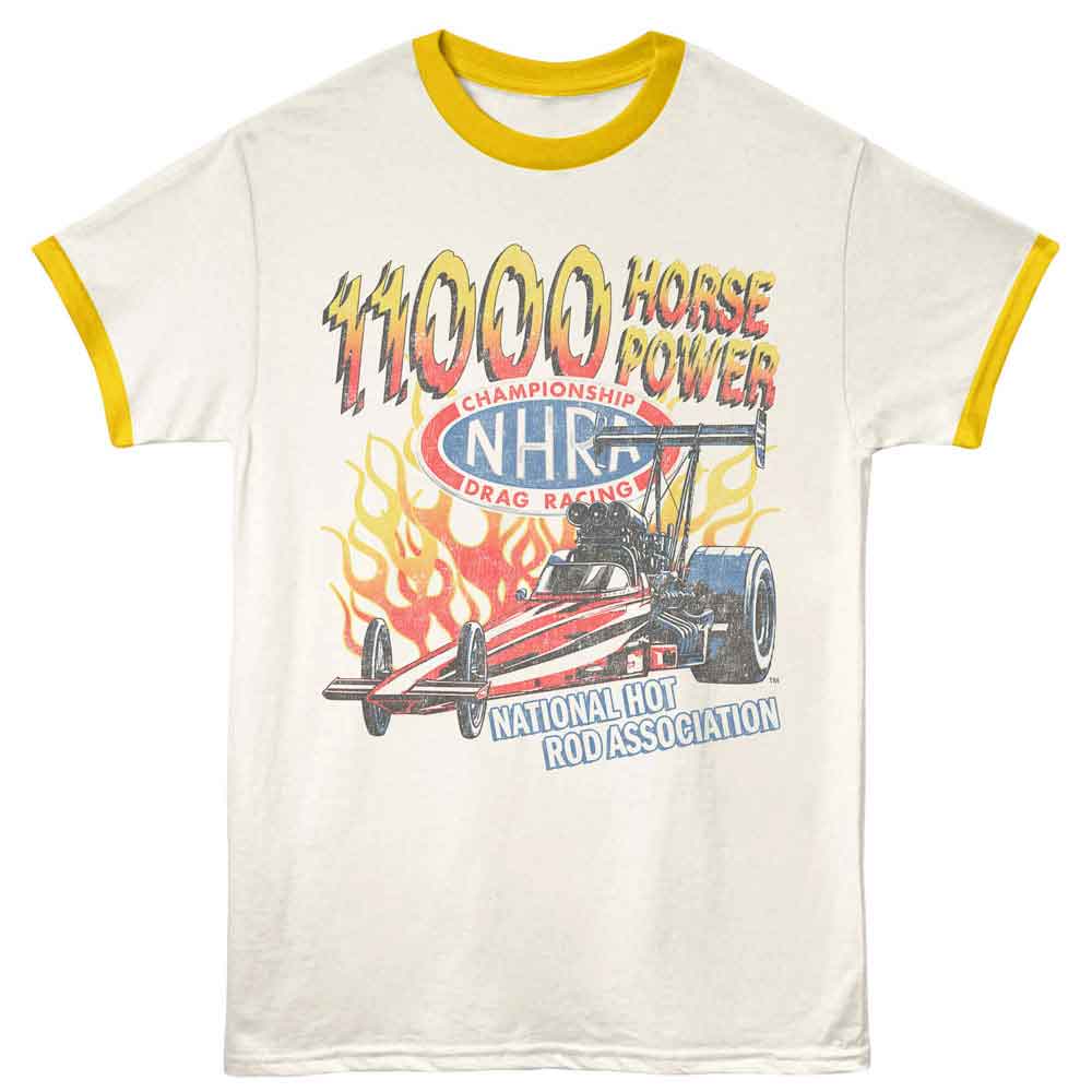 NHRA Ringer T-Shirt, 11K HORSEPOWER