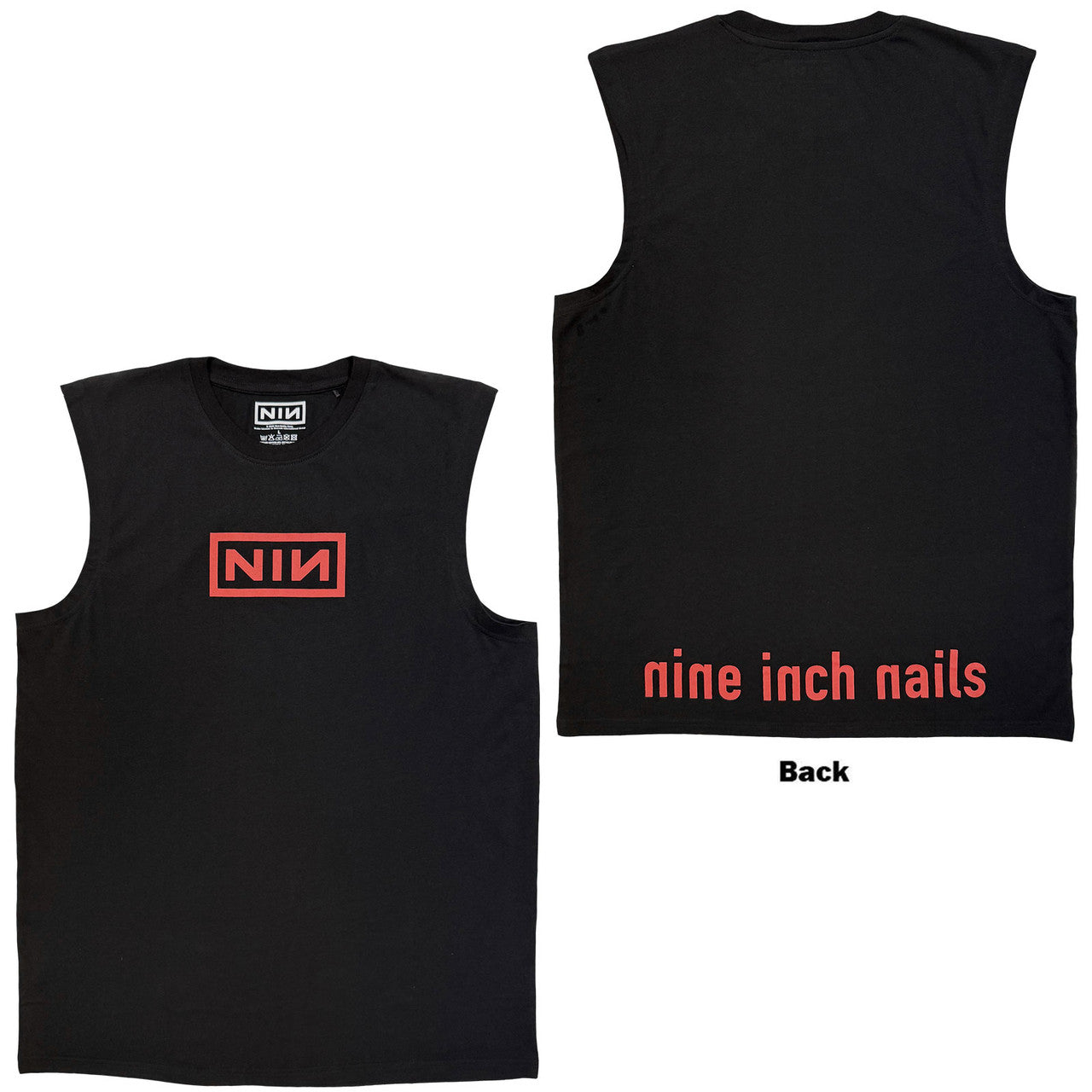 NINE INCH NAILS Attractive Tank Top, Red Logos