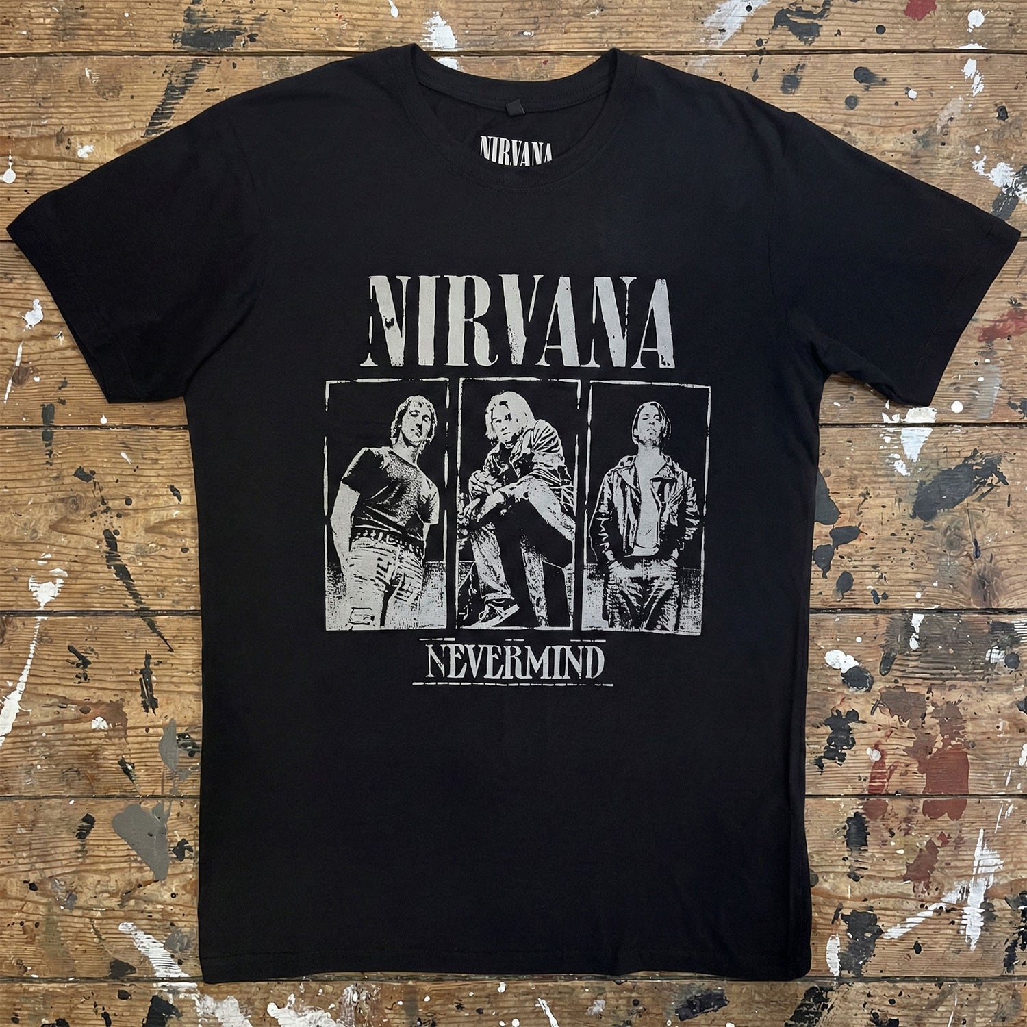NIRVANA Carbon T-Shirt, Nevermind Tracklist