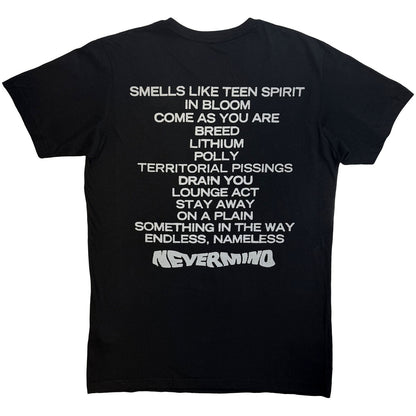 NIRVANA Carbon T-Shirt, Nevermind Tracklist
