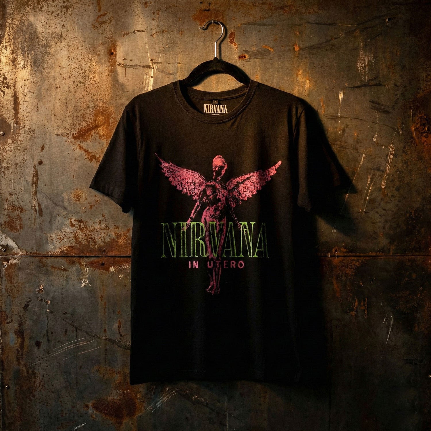 NIRVANA Carbon T-Shirt, In Utero Purple Angel