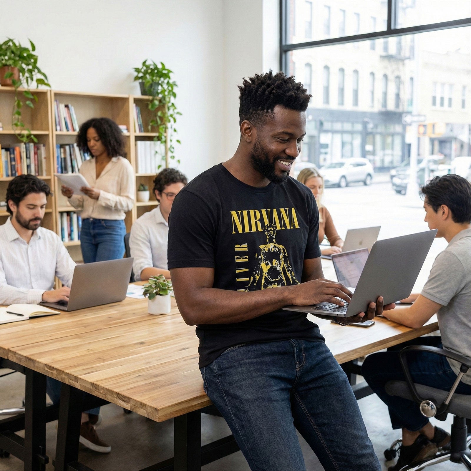 NIRVANA Carbon T-Shirt, Sliver