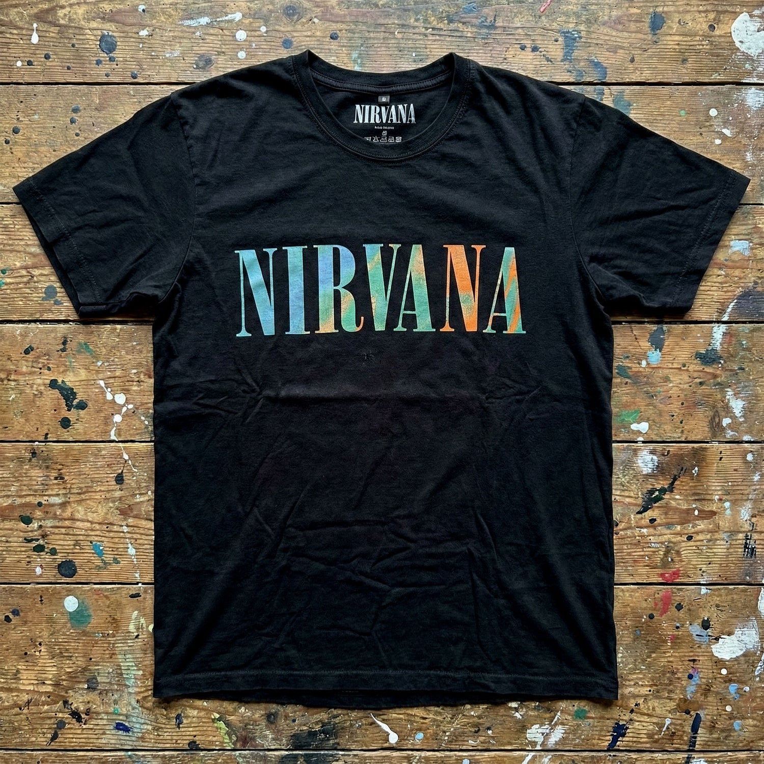 NIRVANA Carbon T-Shirt, In Utero Angel Swirl