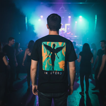 NIRVANA Carbon T-Shirt, In Utero Angel Swirl