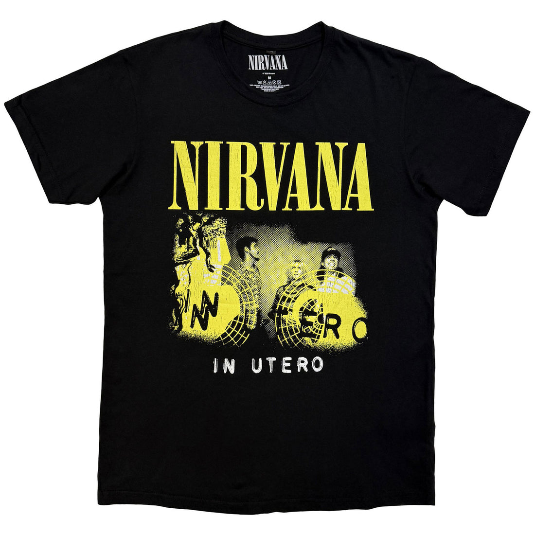 NIRVANA Carbon T-Shirt, In Utero Band Photo