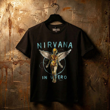 NIRVANA Carbon T-Shirt, In Utero Neon Blue