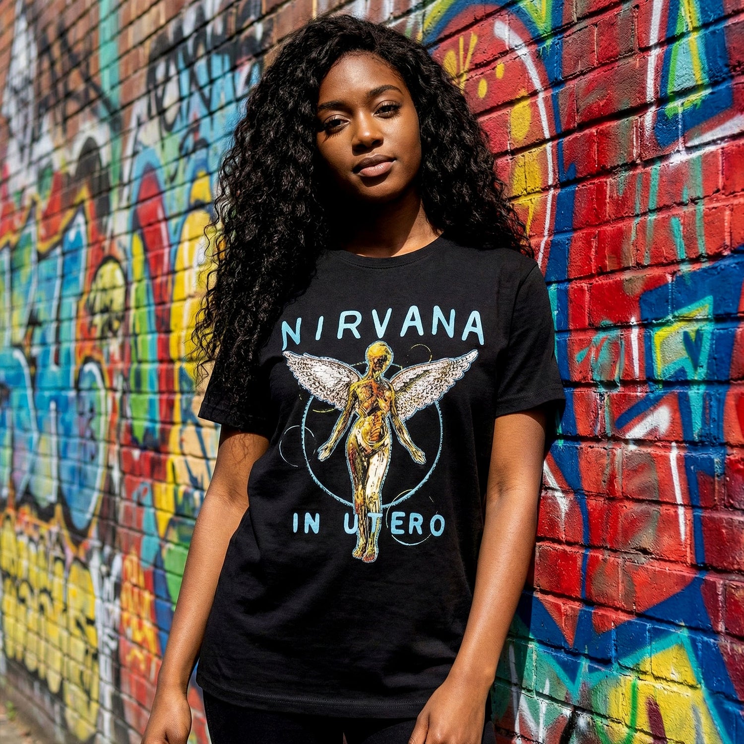 NIRVANA Carbon T-Shirt, In Utero Neon Blue