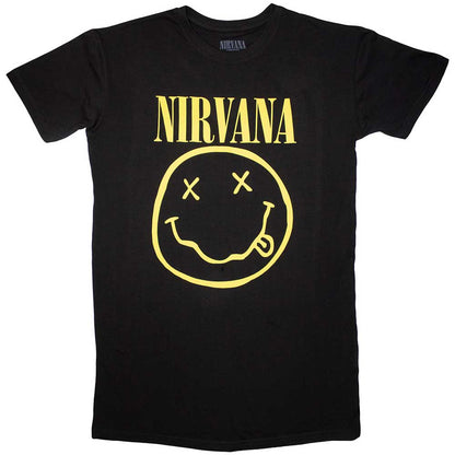 NIRVANA Attractive Dress, Yellow Happy Face