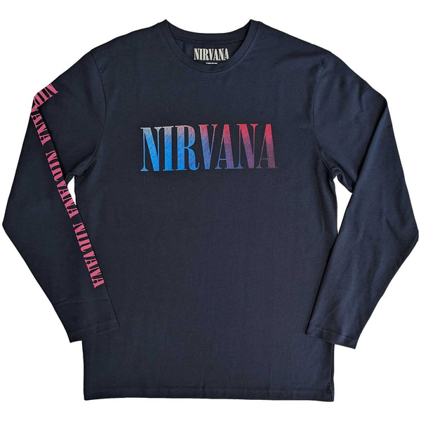 NIRVANA Long Sleeve T-Shirt, Angelic Gradient