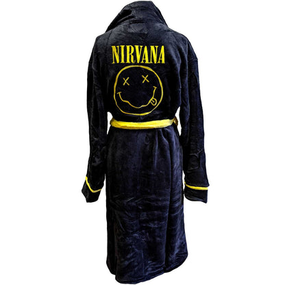 NIRVANA Attractive Bathrobe, Yellow Happy Face