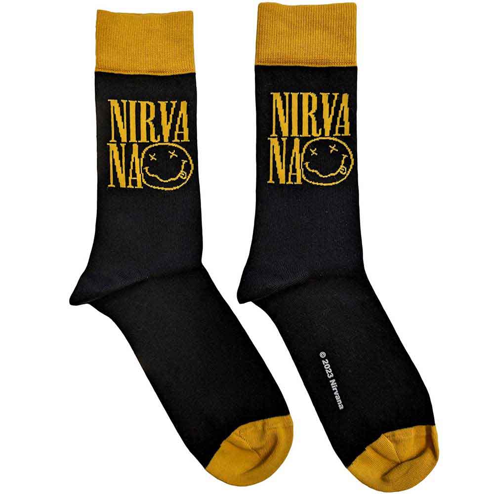 NIRVANA Unisex Ankle Socks, Logo Stacked