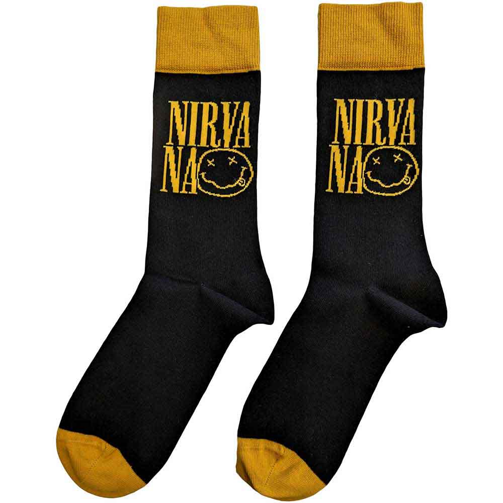 NIRVANA Unisex Ankle Socks, Logo Stacked