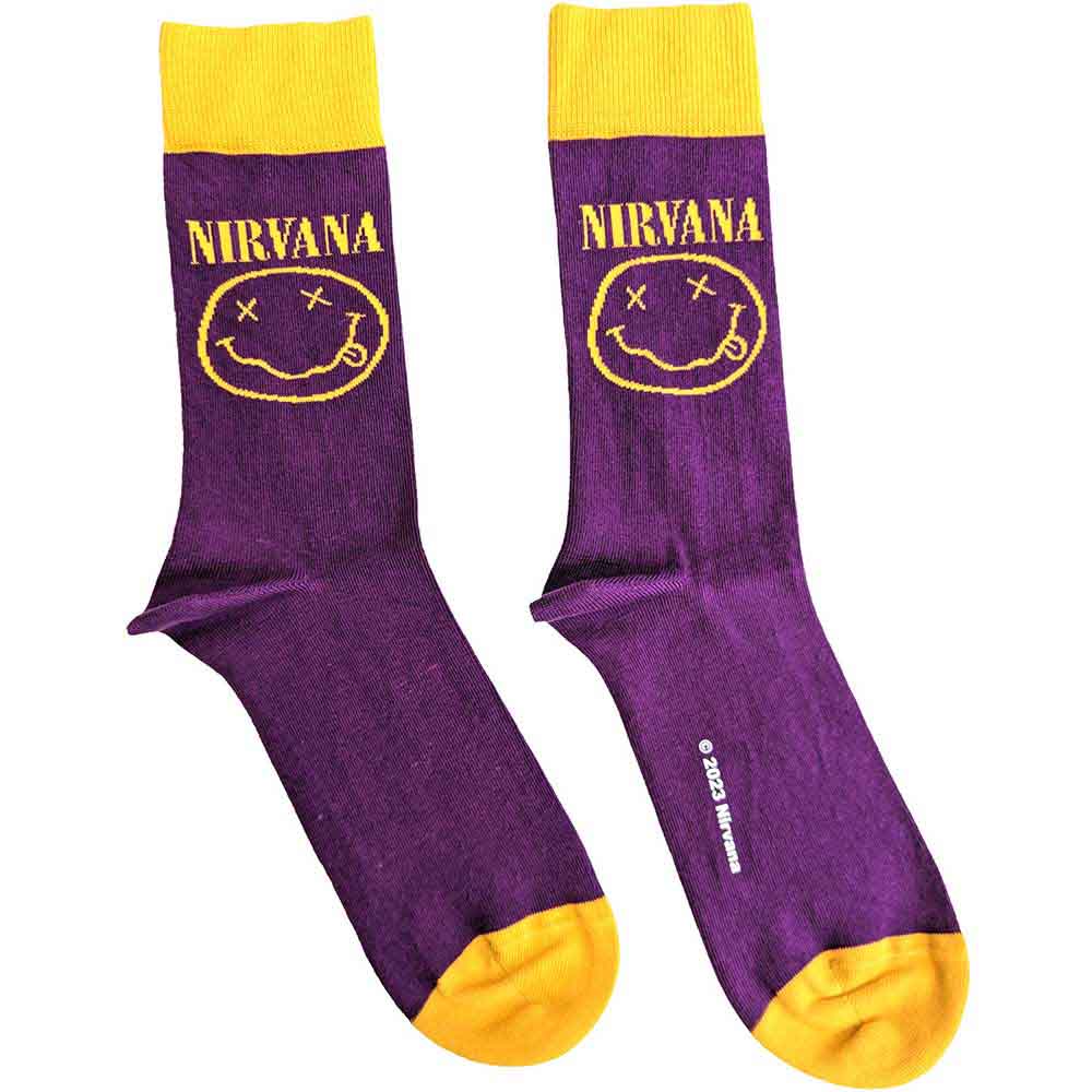 NIRVANA Unisex Ankle Socks, Yellow Happy Face