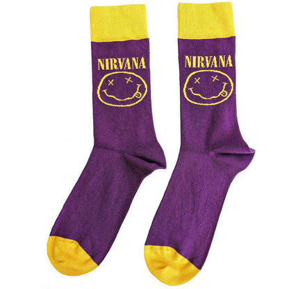 NIRVANA Unisex Ankle Socks, Yellow Happy Face