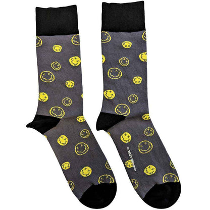 NIRVANA Unisex Ankle Socks, Mixed Happy Faces