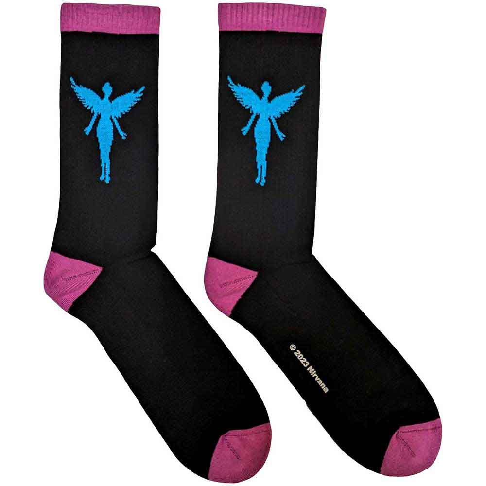 NIRVANA Unisex Ankle Socks, In Utero Blue Angel