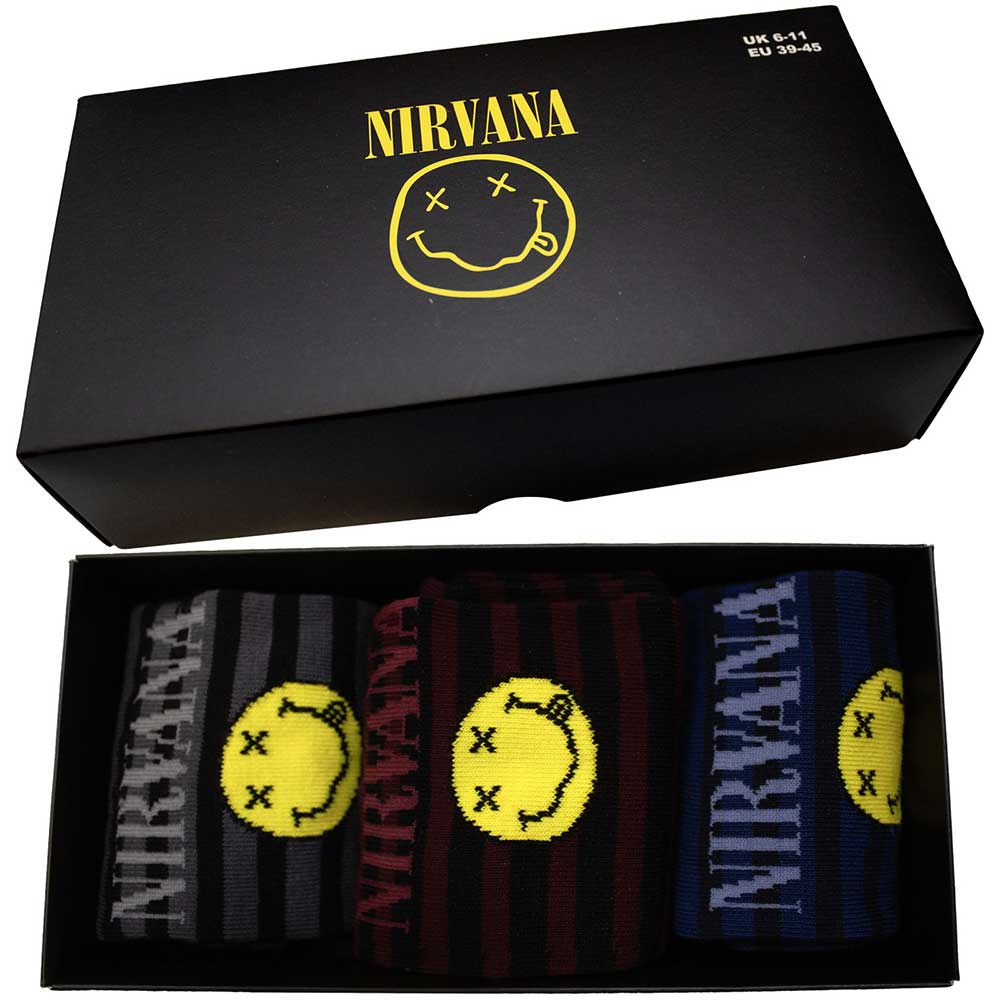 NIRVANA Unisex Ankle Socks, Smile Stripes