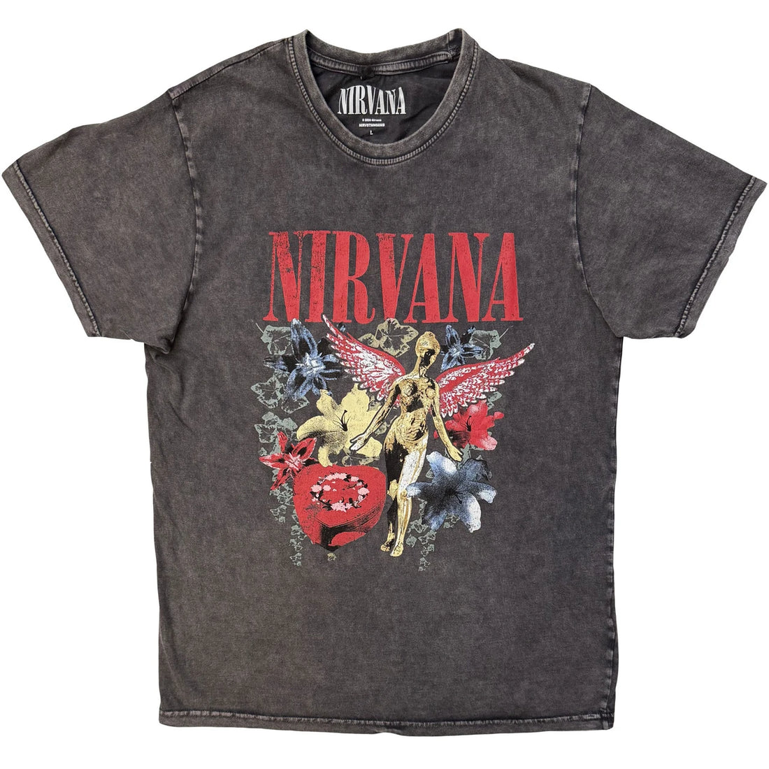 NIRVANA Stone Wash T-Shirt, In Utero Vintage