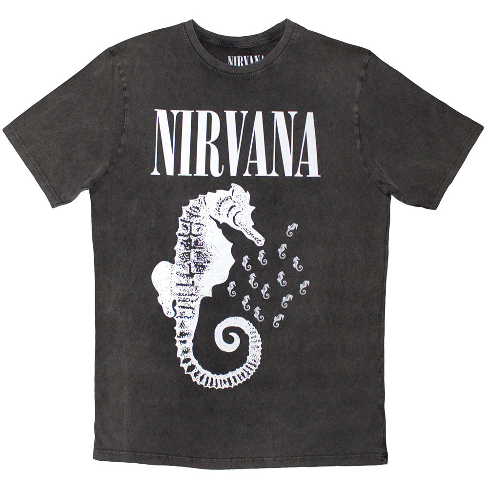 NIRVANA Stone Wash T-Shirt, Seahorse