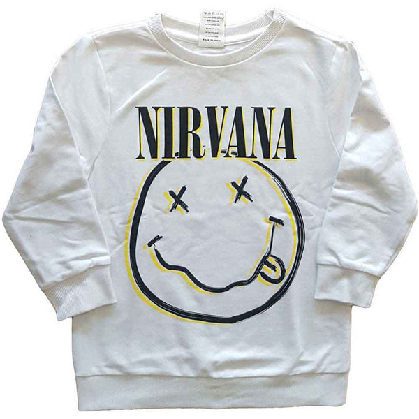 NIRVANA Attractive Kids Sweatshirt, Inverse Happy Face