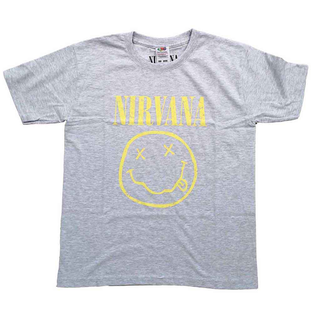 NIRVANA Attractive Kids T-shirt, Yellow Happy Face