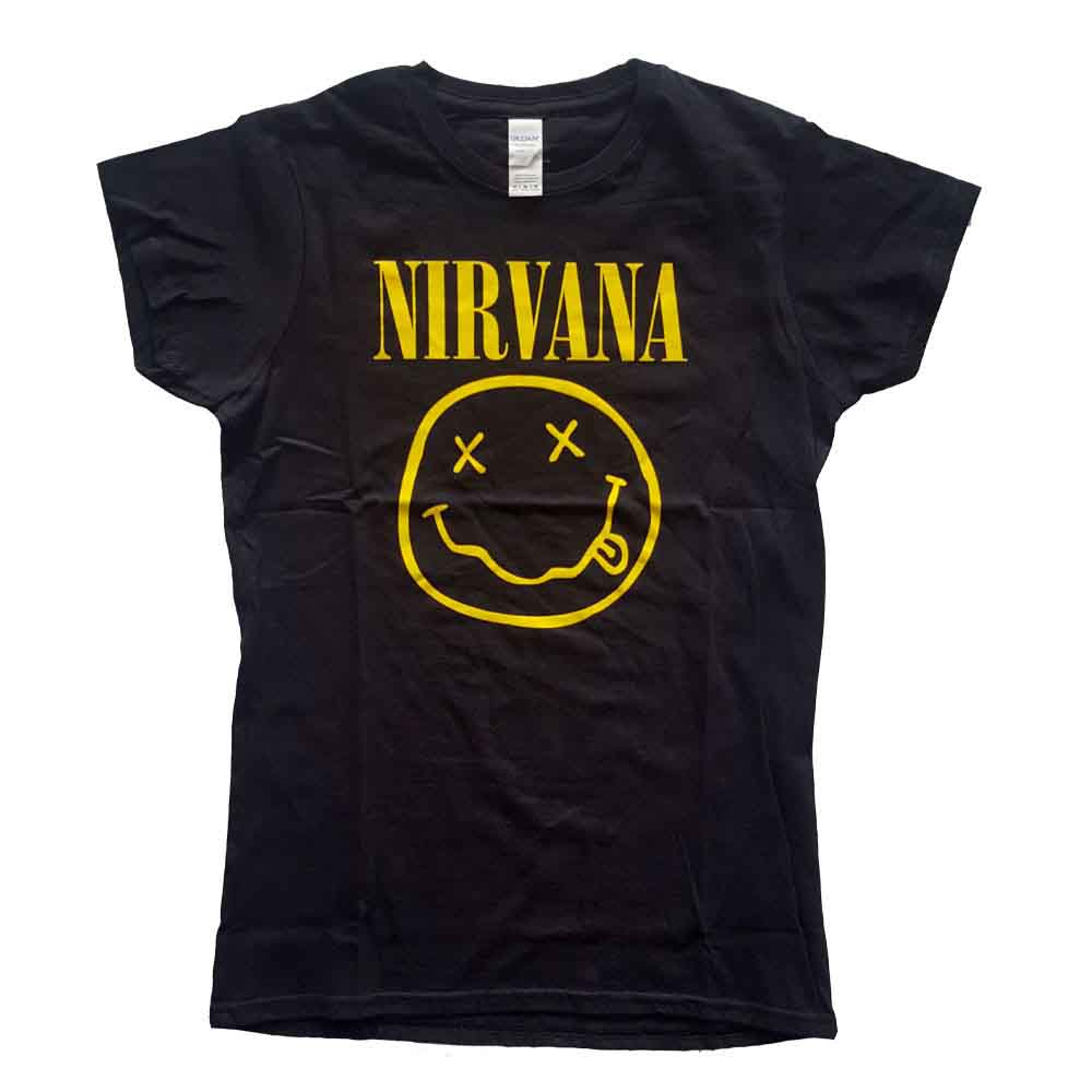 NIRVANA Attractive T-Shirt, Yellow Happy Face