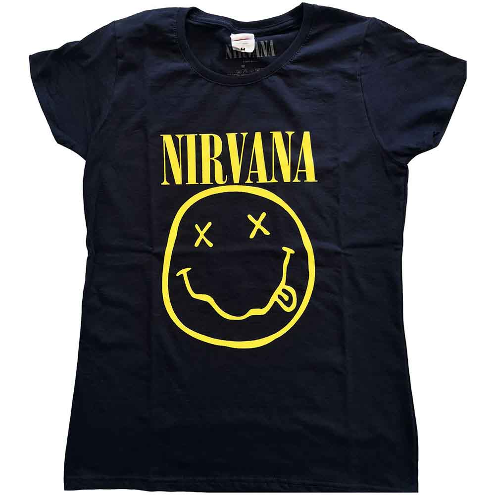 NIRVANA Attractive T-Shirt, Yellow Happy Face