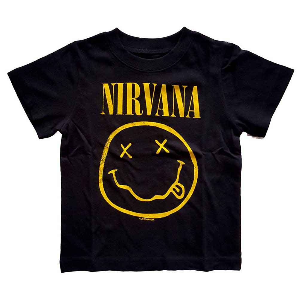 NIRVANA Attractive Kids T-shirt, Yellow Happy Face