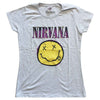 NIRVANA Attractive T-Shirt, Xerox Happy Face Pink