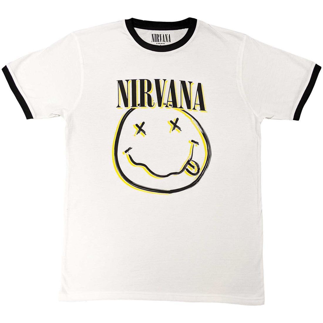 NIRVANA Attractive T-Shirt, Double Happy Face