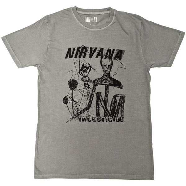 NIRVANA Attractive T-Shirt, Incesticide Stacked Logo