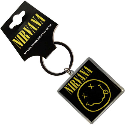 NIRVANA Keychain, Happy Face Photo Print