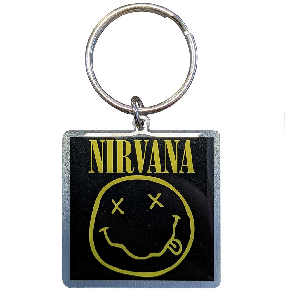 NIRVANA Keychain, Happy Face Photo Print