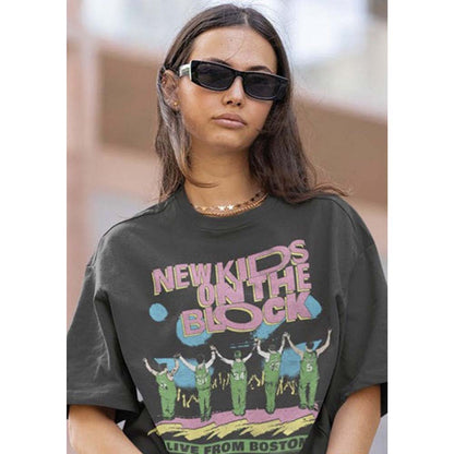 NEW KIDS ON THE BLOCK Eye-Catching T-Shirt, Live from Boston