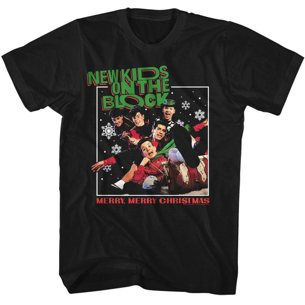 NEW KIDS ON THE BLOCK Eye-Catching T-Shirt, Merry Christmas