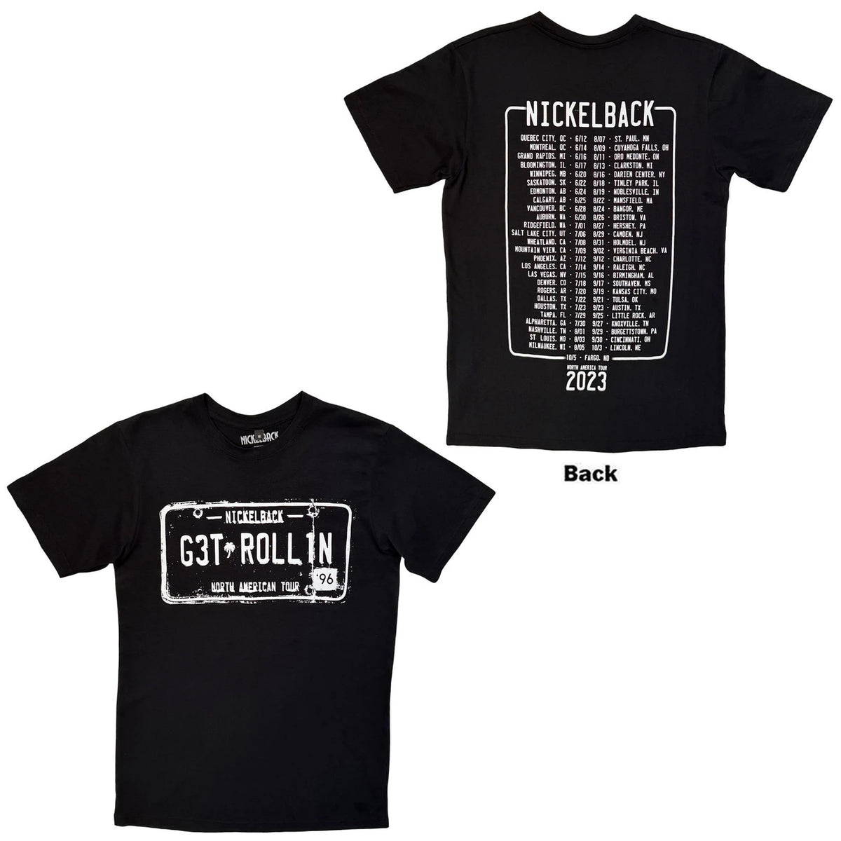 NICKELBACK Carbon T-Shirt, Get Rollin&
