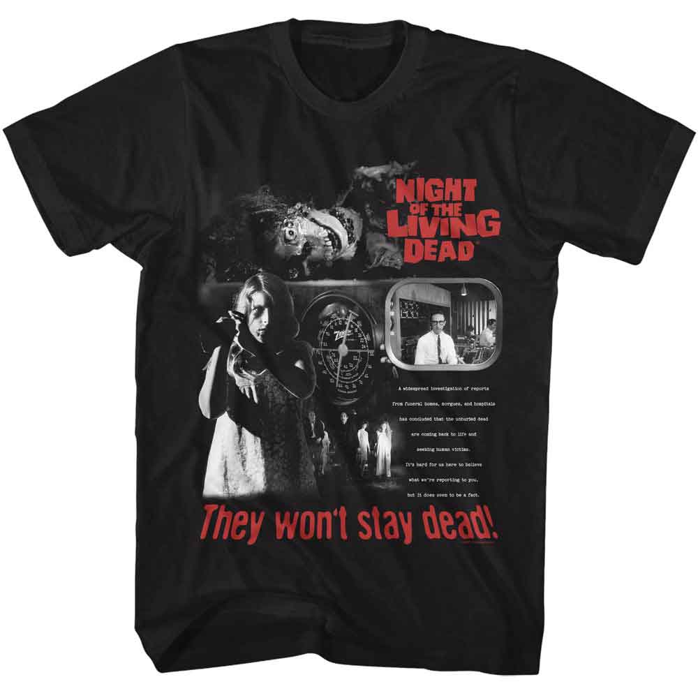 NIGHT OF THE LIVING DEAD T-Shirt, WONT STAY DEAD