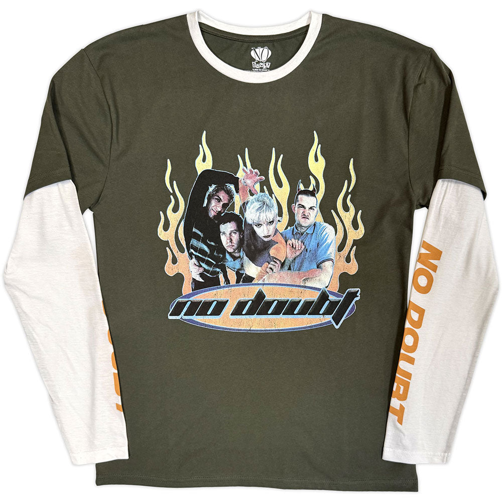 NO DOUBT Long Sleeve T-Shirt, Flames