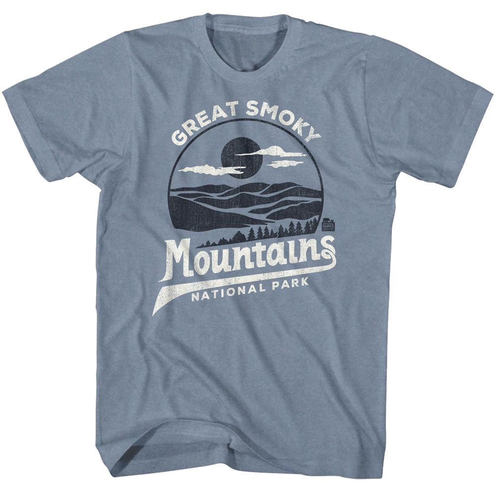 NATIONAL PARKS Eye-Catching T-Shirt, SMOKY MTN TWO TONE