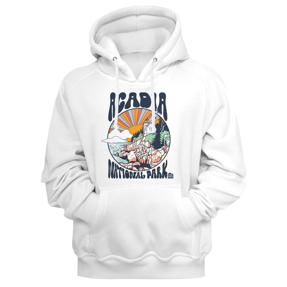 NATIONAL PARKS Eye-Catching HOODIE, ACADIA COLORFUL SUN