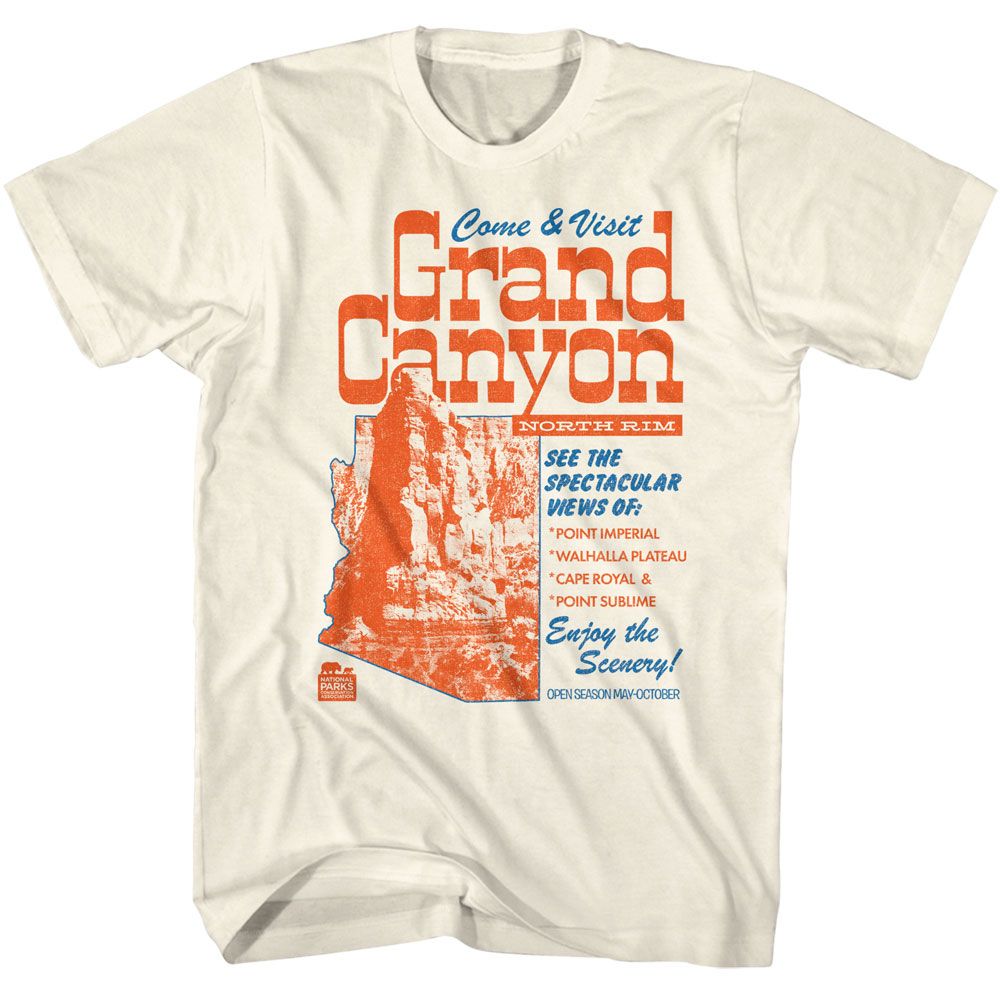 NATIONAL PARKS Eye-Catching T-Shirt, COME VISIT GRAND CANYON
