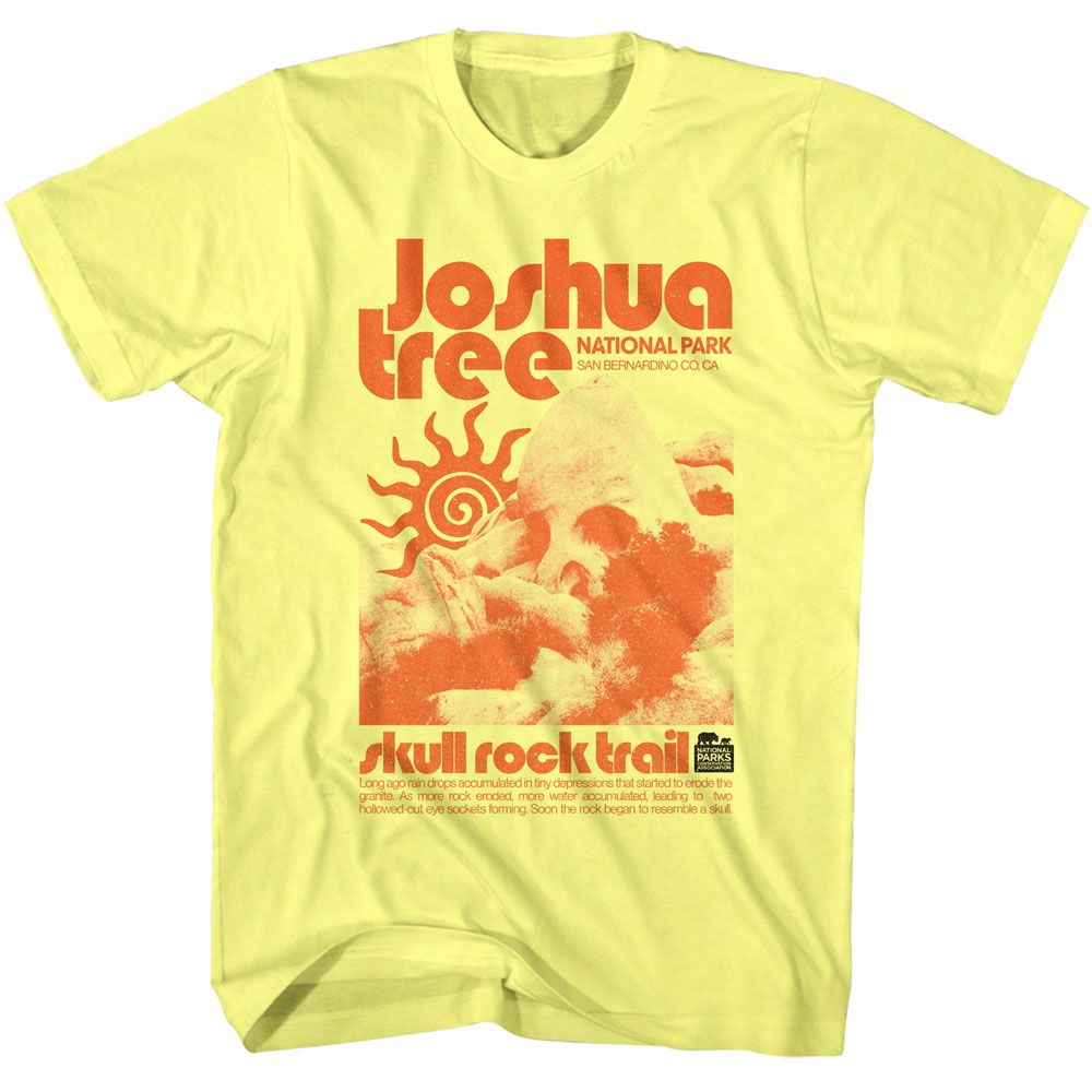 NATIONAL PARKS Eye-Catching T-Shirt, JOSHUA TREE SKULL ROCK