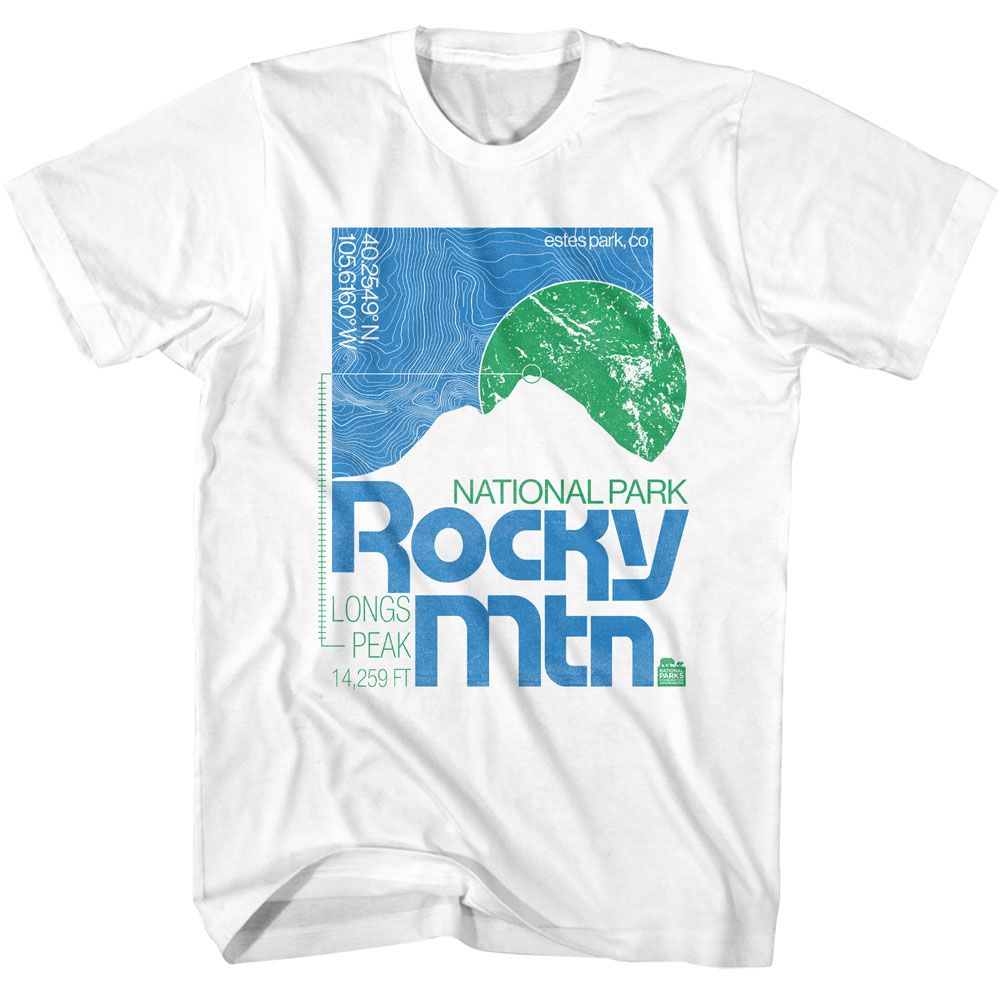 NATIONAL PARKS Eye-Catching T-Shirt, LONGS PEAK EXPEDITION