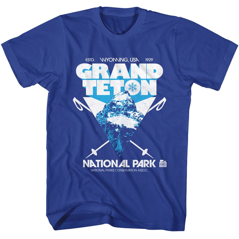 NATIONAL PARKS Eye-Catching T-Shirt, GRAND TETON PEAK