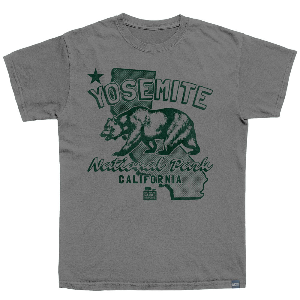 NPCA Made in USA T-Shirt, YOSEMITE CA FLAG